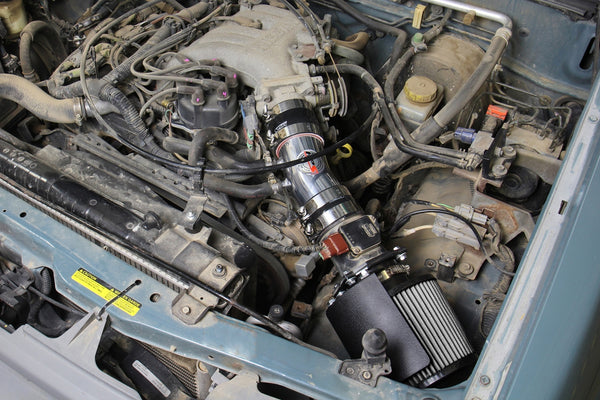 HPS Performance Shortram Cold Air Intake Kit Installed Nissan 2000-2004 Xterra 3.3L V6 Non Supercharged 827-604