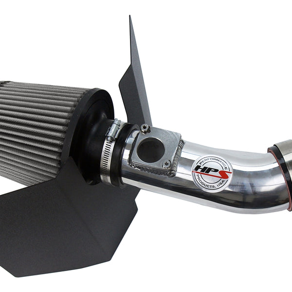 HPS Performance Shortram Air Intake Kit (Polish) - Subaru WRX Sti 2.5L Turbo (2004-2007) Includes Heat Shield