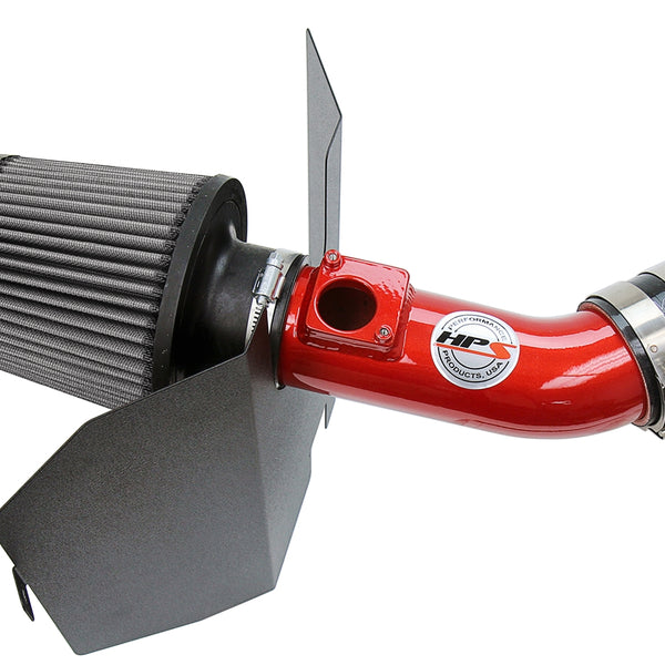 HPS Performance Shortram Air Intake Kit (Red) - Subaru WRX 2.5L Turbo (2006-2007) Includes Heat Shield