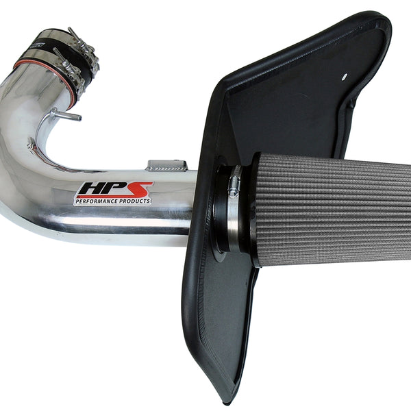 HPS Performance Shortram Air Intake Kit (Polish) - Chevy Camaro SS 6.2L V8 (2010-2015) Includes Heat Shield
