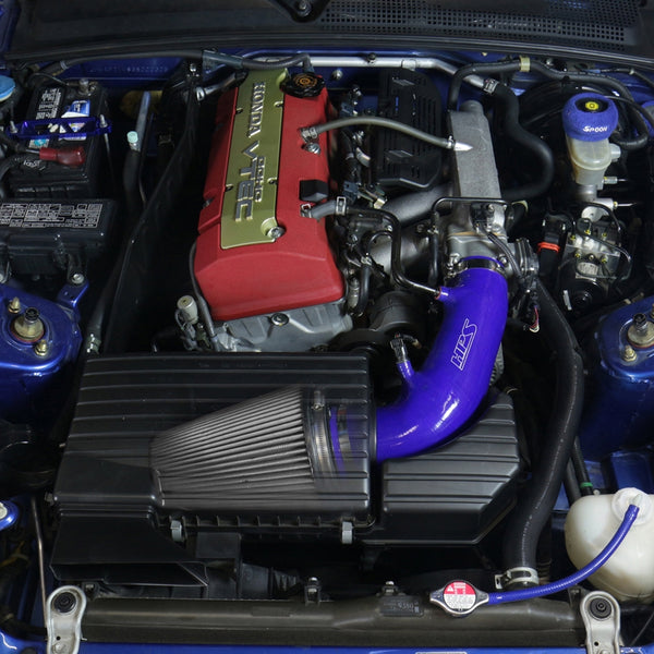 HPS Performance Silicone Cold Air Intake Kit Installed Honda 2006-2009 S2000 AP2 2.2L F22 drive-by-wire 827-610