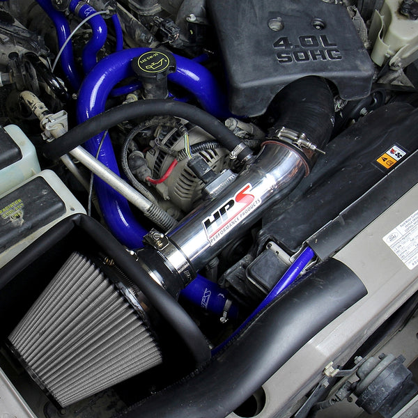 HPS Performance Shortram Cold Air Intake Kit Installed Mazda 2004-2009 B4000 4.0L V6 827-611