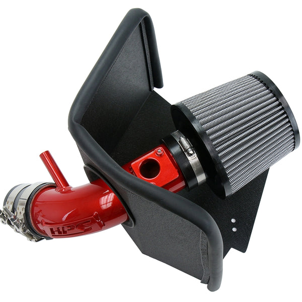 HPS Performance Shortram Air Intake Kit (Red) - Toyota Corolla 1.8L (2009-2019) Includes Heat Shield