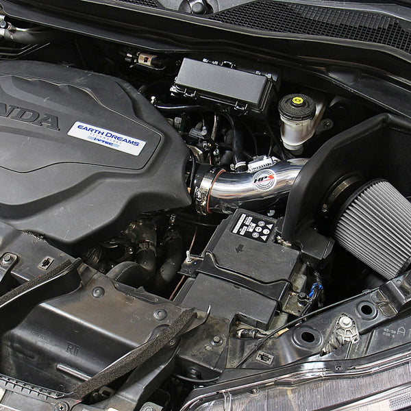 HPS Performance Shortram Cold Air Intake Kit Installed Honda 2017-2018 Ridgeline 3.5L V6 827-621
