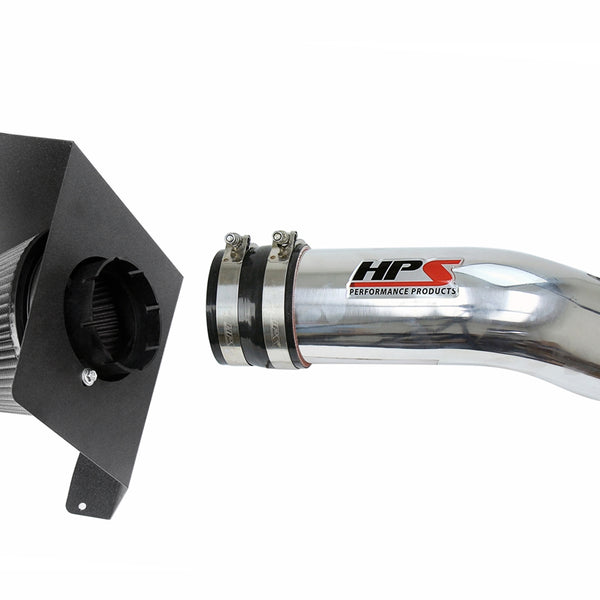 HPS Performance Shortram Air Intake Kit (Polish) - Cadillac Escalade 6.2L V8 (2007-2008) Includes Heat Shield