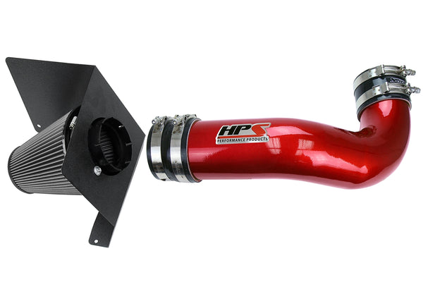 HPS Red Shortram Cold Air Intake Kit GMC 2007-2008 Yukon 4.8L 5.3L 6.0L 6.2L V8 827-622R