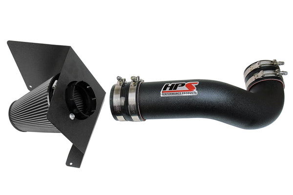 HPS Performance Shortram Air Intake Kit (Black) - Cadillac Escalade 6.2L V8 (2007-2008) Includes Heat Shield