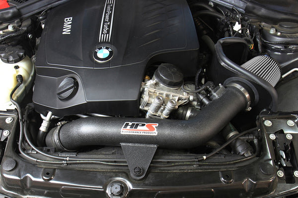 HPS Performance Shortram Cold Air Intake Kit Installed BMW 2016-2018 M2 F87 3.0L Turbo N55 827-625