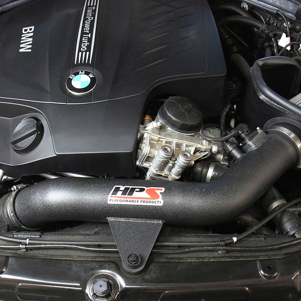 HPS Performance Shortram Cold Air Intake Kit Installed BMW 2016-2018 M2 F87 3.0L Turbo N55 827-625