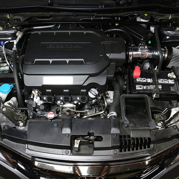 HPS Performance Shortram Cold Air Intake Kit Installed Honda 2013-2017 Accord 3.5L V6 827-626