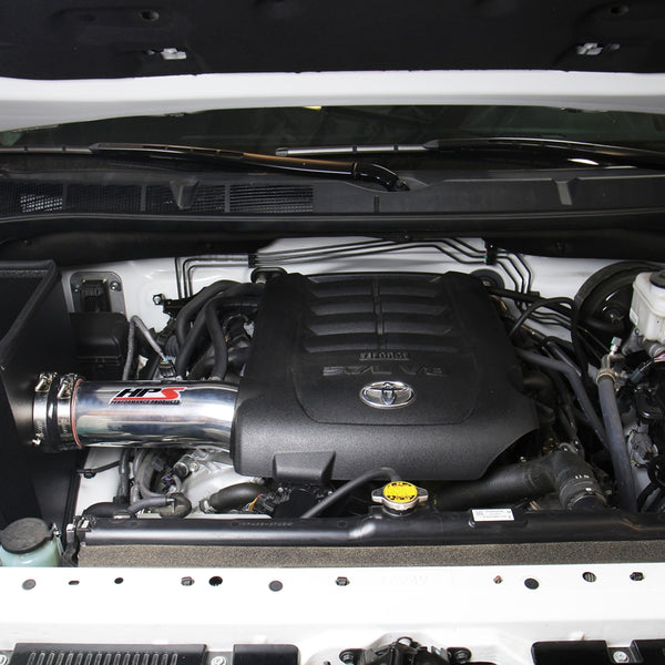 HPS Performance Shortram Cold Air Intake Kit Installed Toyota 2012-2019 Tundra 5.7L V8 827-630