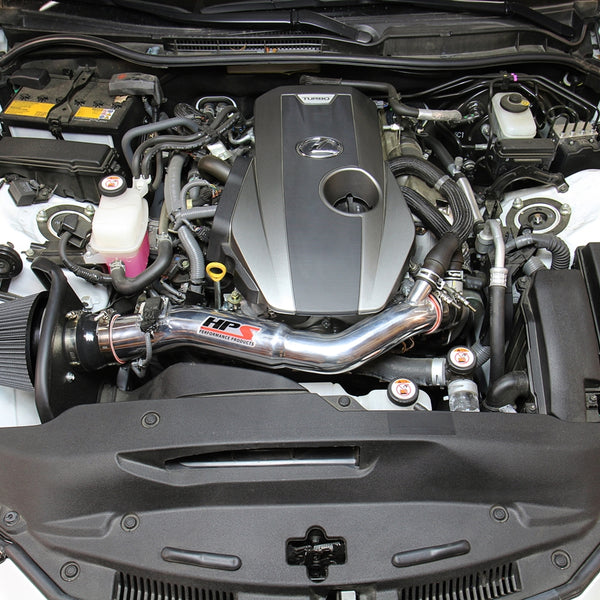 HPS Performance Shortram Cold Air Intake Kit Installed Lexus 2018-2019 RC300 2.0L Turbo 827-633