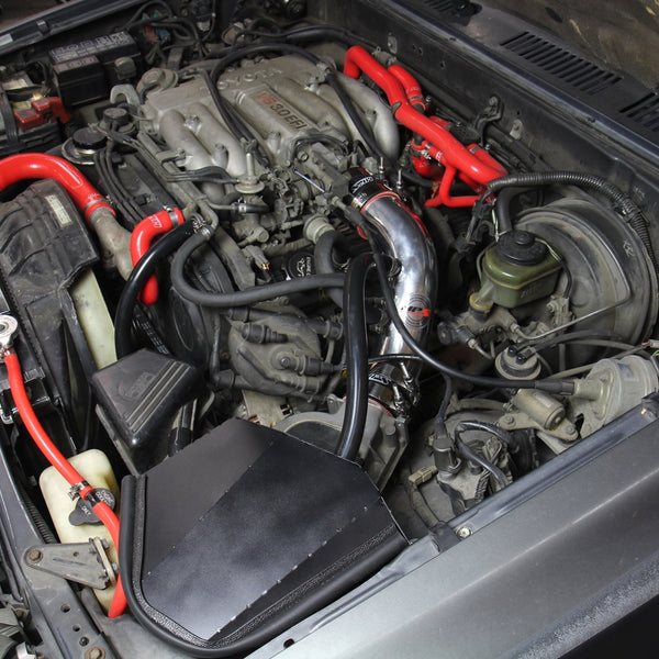 HPS Performance Shortram Cold Air Intake Kit Installed Toyota 1989-1995 Pickup 3.0L V6 827-636