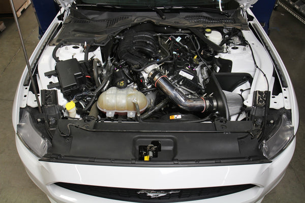 HPS Performance Shortram Cold Air Intake Kit Installed Ford 2015-2017 Mustang 3.7L V6 827-638