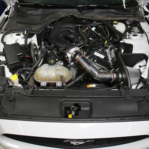 HPS Performance Shortram Cold Air Intake Kit Installed Ford 2015-2017 Mustang 3.7L V6 827-638