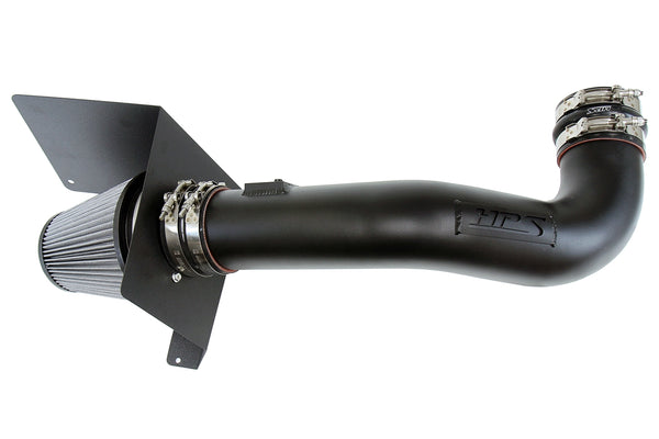 HPS Performance Shortram Air Intake Kit (Black) - GMC Sierra 1500 4.8L 5.3L 6.0L 6.2L V8 (Excludes Hybrid) (2009-2014) Includes Heat Shield