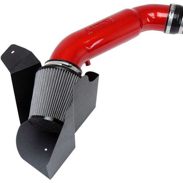 HPS Performance Shortram Air Intake Kit (Red) - Audi A6 Quattro 3.0L Supercharged (2012-2015) Includes Heat Shield