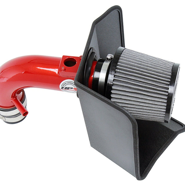 HPS Performance Shortram Air Intake Kit (Red) - Toyota Matrix 2.4L (2009-2013) Includes Heat Shield