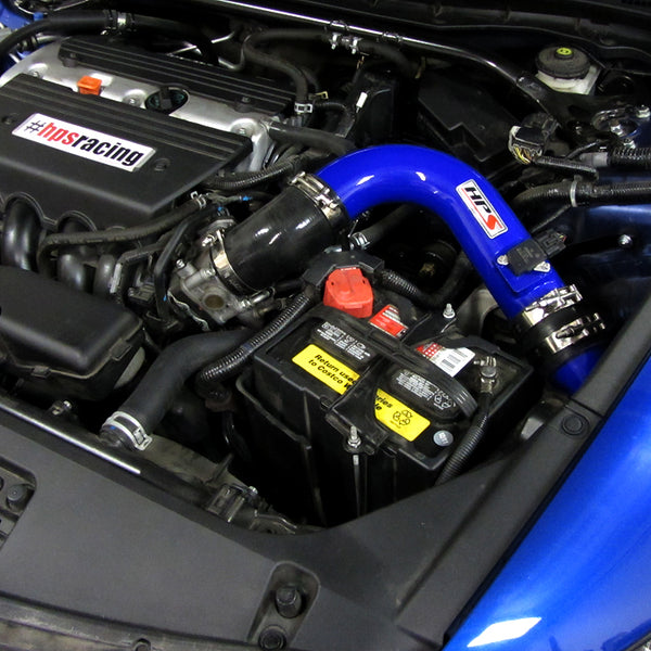 HPS Performance Cold Air Intake Kit (Converts to Shortram) Installed Honda 2008-2012 Accord 2.4L 837-105