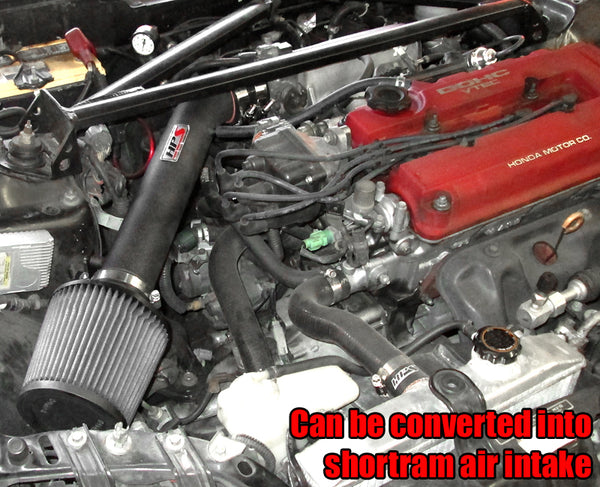 HPS Performance Cold Air Intake Kit Honda 1992-1995 Civic SOHC D Series / DOHC B Series installed as Shortram Intake 837-110