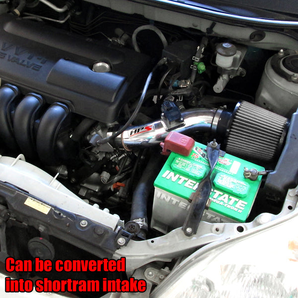 HPS Performance Cold Air Intake Kit Toyota 2003-2004 Matrix XR 1.8L installed as Shortram Intake 837-513