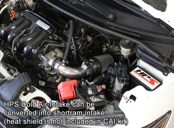 HPS Performance Cold Air Intake Kit Honda 2015-2018 Fit 1.5L Manual Trans. installed as Shortram Intake 837-568