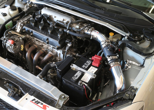 HPS Performance Cold Air Intake Kit (Converts to Shortram) Installed Nissan 2002-2006 Altima 2.5L 4Cyl 837-570