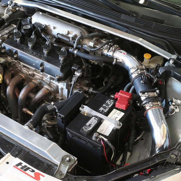 HPS Performance Cold Air Intake Kit (Converts to Shortram) Installed Nissan 2002-2006 Altima 2.5L 4Cyl 837-570
