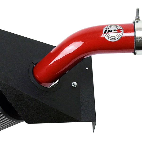 HPS Red Cold Air Intake Kit with Heat Shield Subaru 2015-2017 WRX STI 2.5L Turbo 837-573R