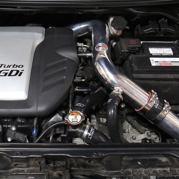 HPS Performance Cold Air Intake Kit (Converts to Shortram) Installed Hyundai 2013-2017 Veloster 1.6L Turbo 837-605