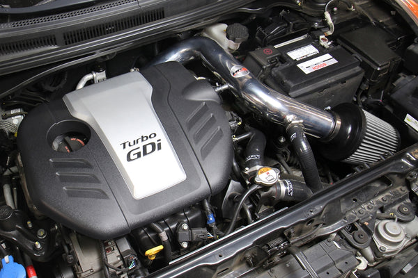 HPS Performance Cold Air Intake Kit Hyundai 2013-2017 Veloster 1.6L Turbo installed as Shortram Intake 837-605