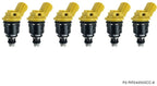 P2M 555cc Side Feed Injectors Set of 6 Kit - Nissan R33 RB25DET Z32