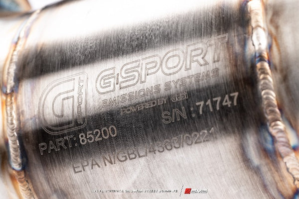 AMS Performance Street Downpipe w/GESI Catalytic Converter - Toyota A90 Supra 3.0T (2020+)