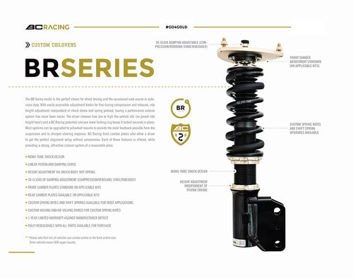 BC Racing BR Series Coilovers - Toyota Supra [MA70] (1986-1992)