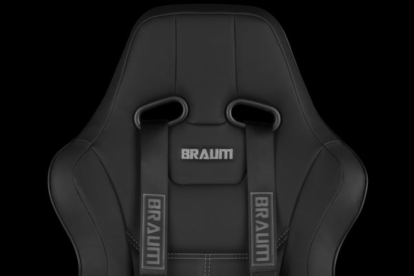 BRAUM Racing 4 Point 2" Strap Racing Single Harness - Black