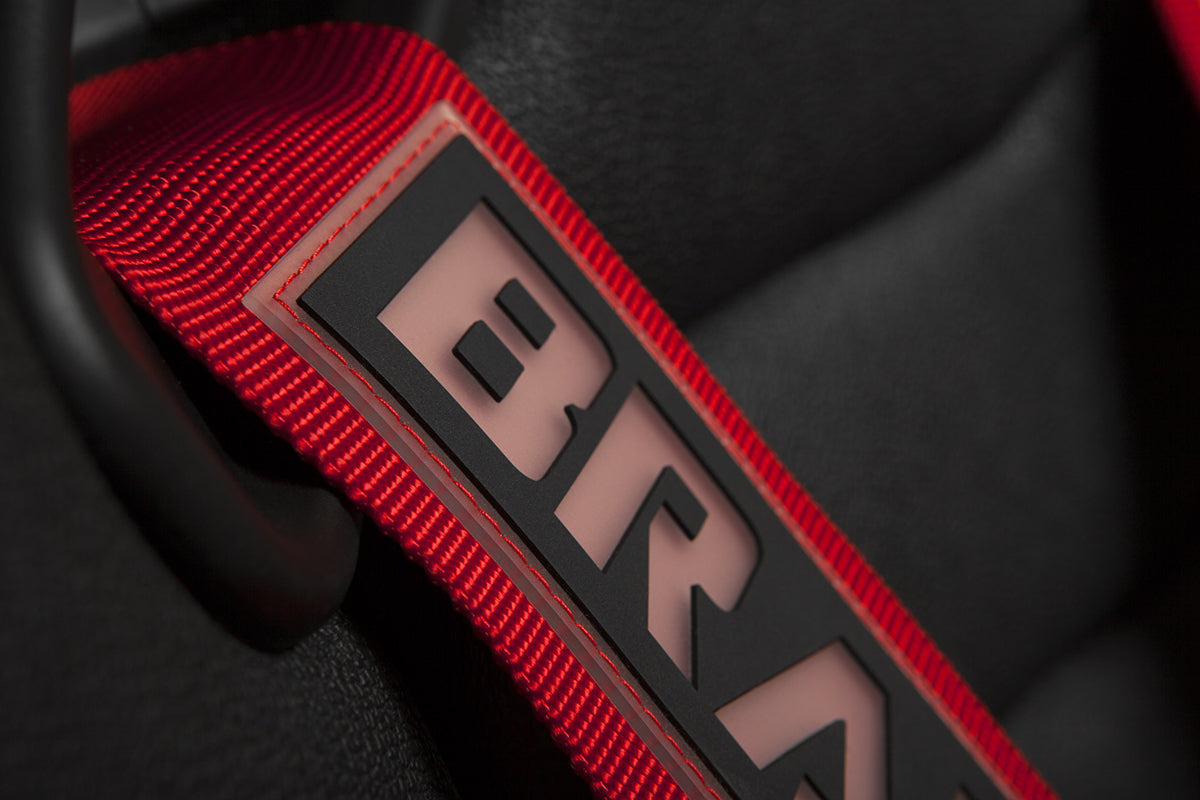 BRAUM Racing 6 Point 3" FIA Certified Racing Single Harness - RED