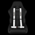 BRAUM Racing 4 Point 2" Strap Racing Single Harness - White