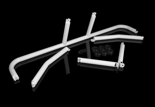 BRAUM Racing White Gloss Seatbelt Harness Bar Kit - Ford Mustang (2015-2020)