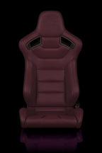 BRAUM Racing Elite Series Reclining Bucket Seats Pair - Maroon - Universal