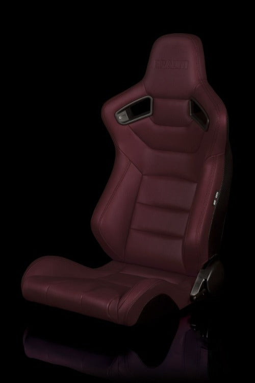 BRAUM Racing Elite Series Reclining Bucket Seats Pair - Maroon - Universal