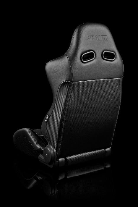 BRAUM RACING ADVAN SERIES SPORT RECLINABLE SEATS (BLACK LEATHERETTE) – PAIR