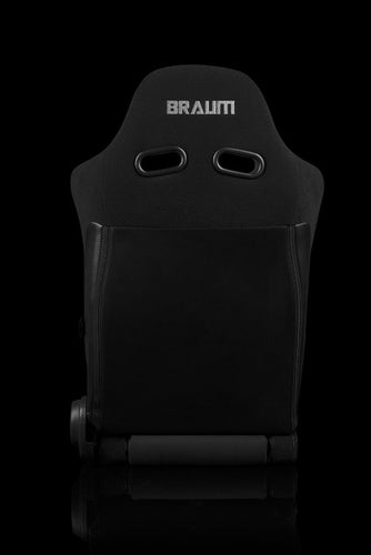 BRAUM RACING ADVAN SERIES SPORT RECLINABLE SEATS (BLACK CLOTH | ALCANTARA INSERTS) – PAIR