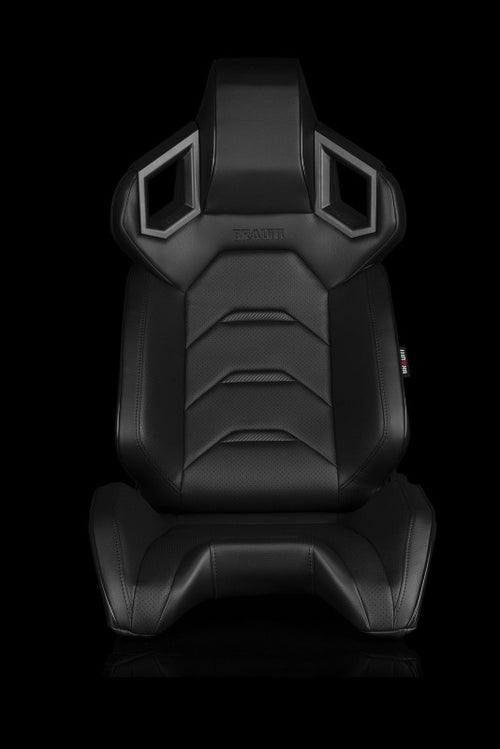 BRAUM RACING ALPHA-X SERIES SPORT RECLINABLE SEATS (BLACK) – PAIR