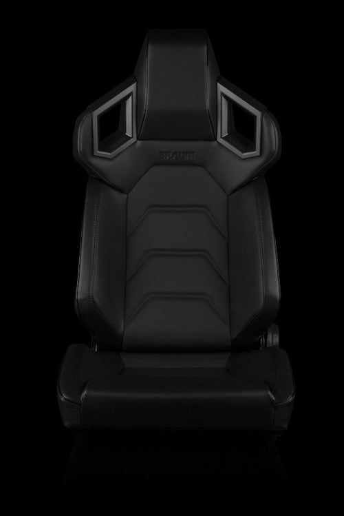 BRAUM RACING ALPHA-X SERIES SPORT RECLINABLE SEATS (BLACK STITCHING | LOW BASE VERSION) – PAIR