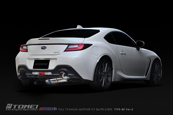 Tomei Type 80 V2 Expreme Ti Titanium Single Exit Exhaust System - Toyota GR86 / Subaru BRZ (2022+)