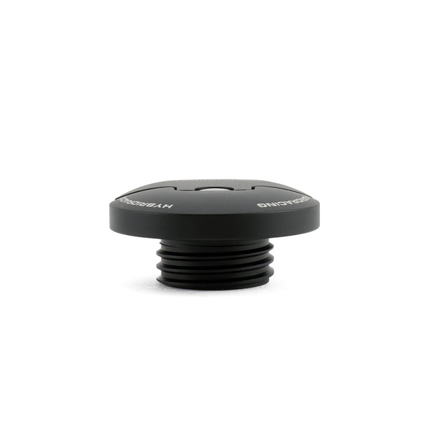 Hybrid Racing V2 Slim Oil Cap - Black - Universal Acura & Honda