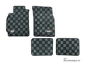 Phase 2 Motortrend (P2M) Checkered Floor Mats Dark Grey - Mitsubishi Lancer Evolution EVO 8 & 9 (2003-2007)