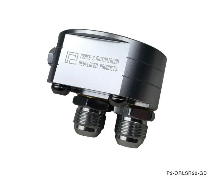 Phase 2 Motortrend (P2M) Oil Filter Relocation Kit - Nissan 240sx S13 S14 SR20DET
