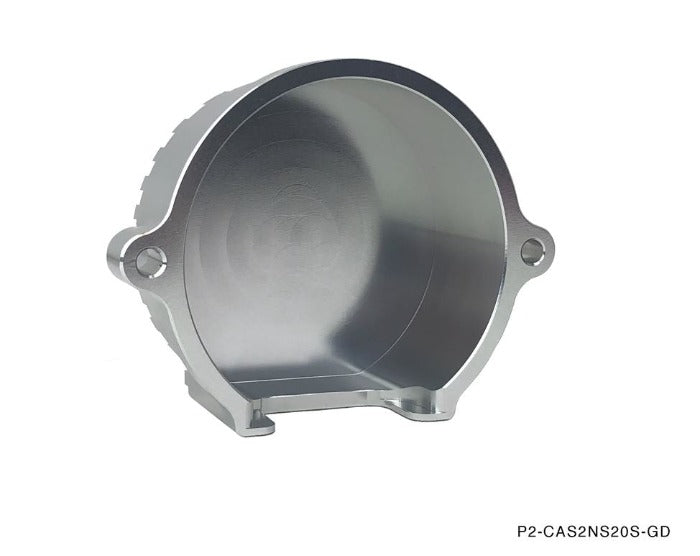 P2M Aluminum V2 CAS Crank Angle Sensor Cover Silver- Nissan 240SX SR20DET - P2-CAS2NS20S-GD