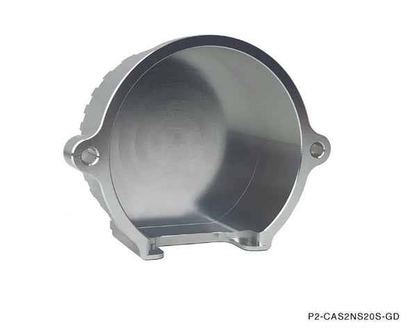 Phase 2 Motortrend (P2M) Aluminum V2 CAS Crank Angel Sensor Cover Silver- Nissan 240sx SR20DET